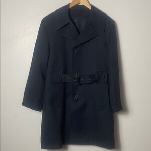 Richman Brothers Men’s Navy Blue Overcoat Size 38S